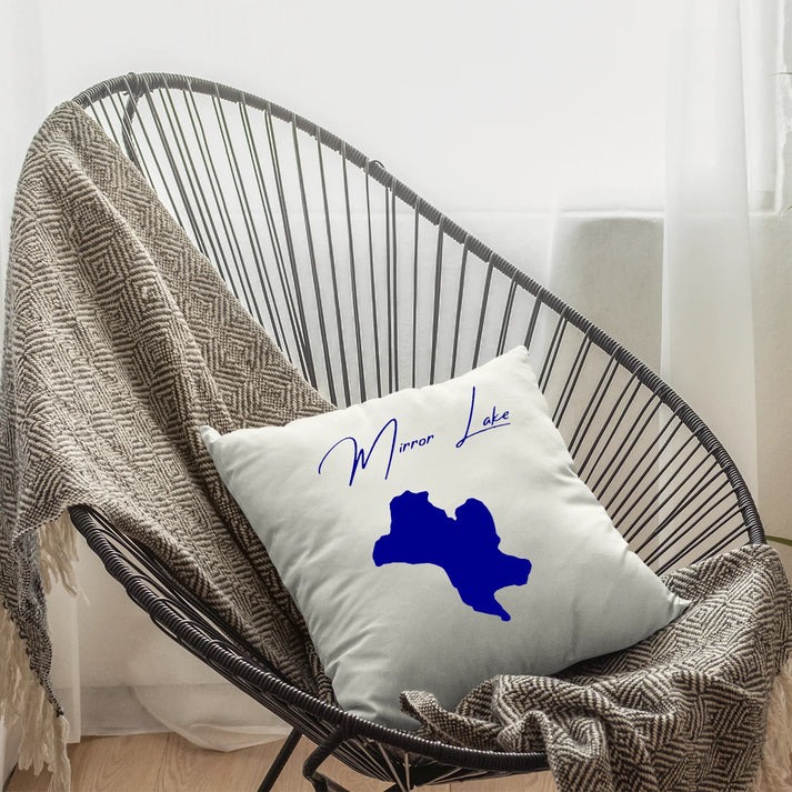 lifestyle image of Mirror Lake New Hampshire Pillow