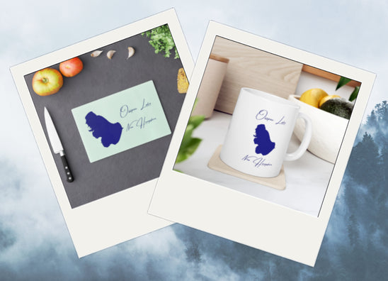 Product collage of Ossipee Lake