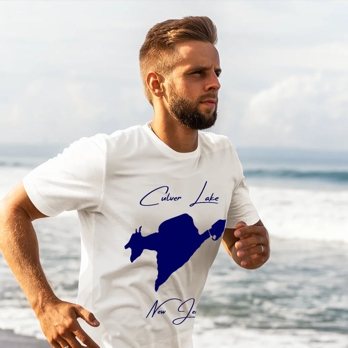 lifestyle image of Culver Lake New Jersey T-shirt