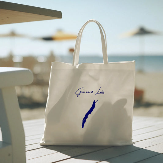 lifestyle image of Greenwood Lake New Jersey Tote Bag