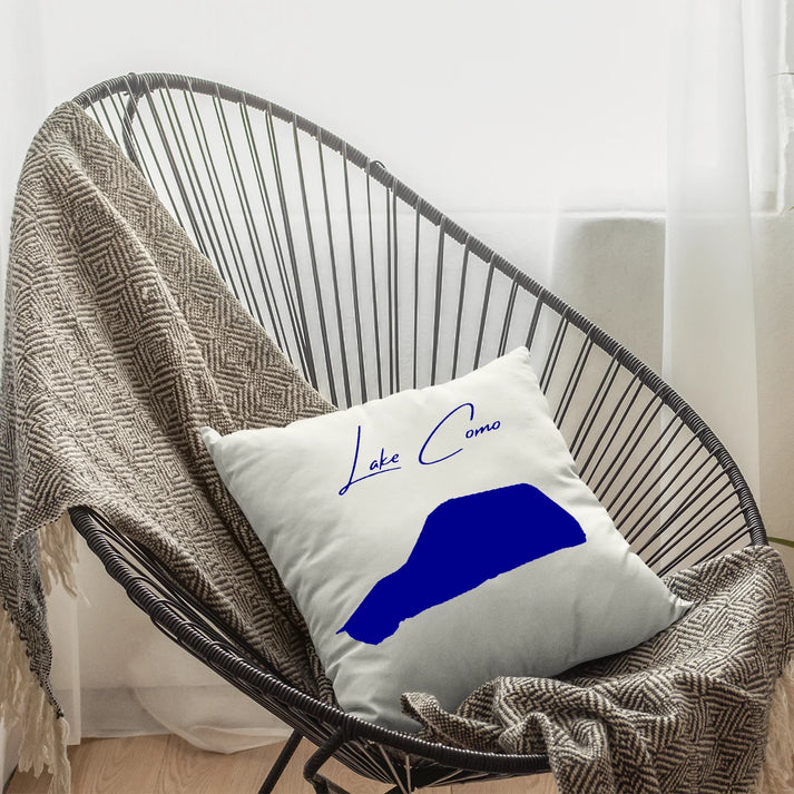 lifestyle image of Lake Como New Jersey Pillow