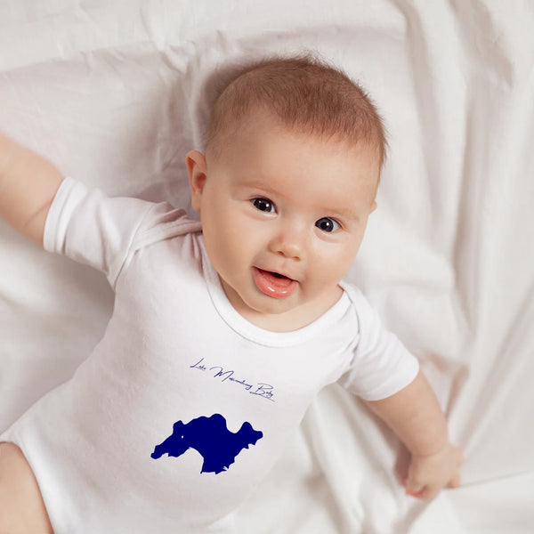 lifestyle image of Lake Musconetcong New Jersey Onesie