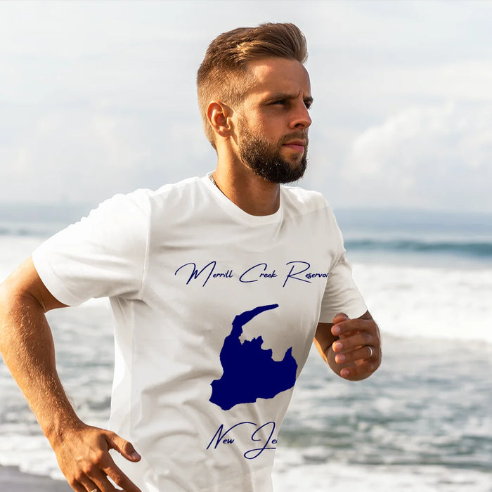 lifestyle image of Merrill Creek Reservoir New Jersey T-shirt