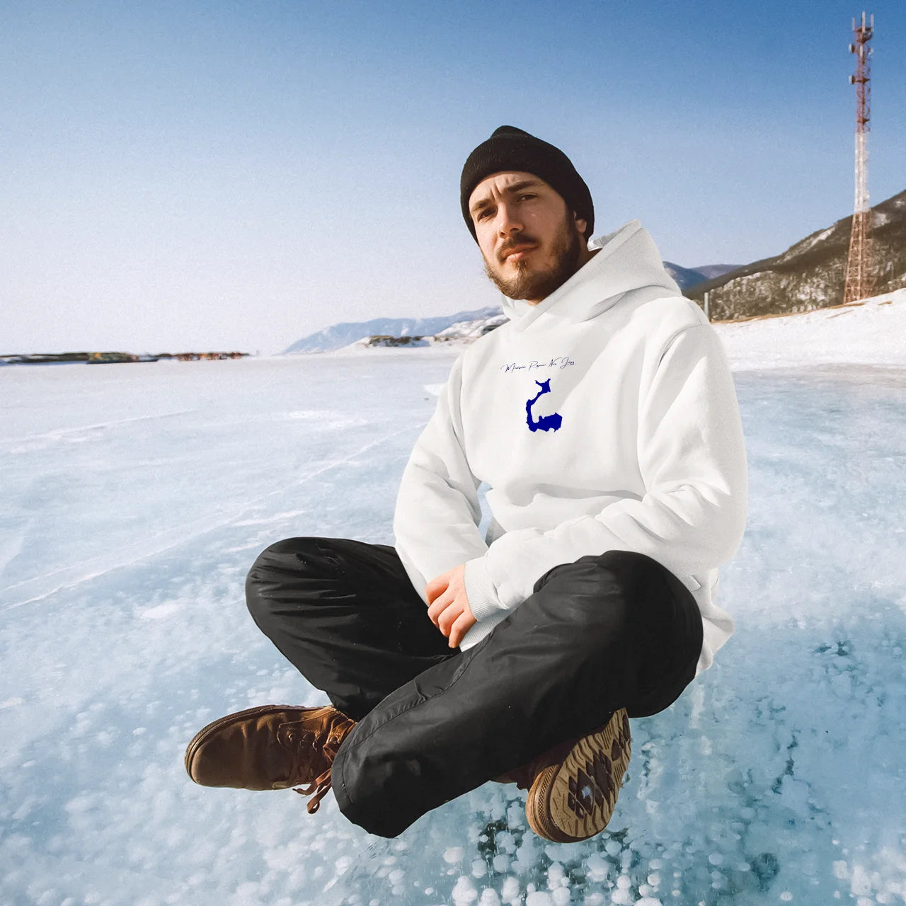 lifestyle image of Monksville Reservoir New Jersey Hoodie