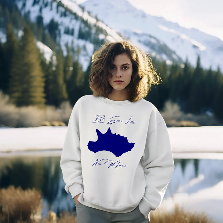 lifestyle image of Bill Evans Lake New Mexico Sweatshirt