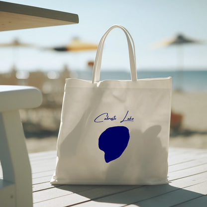 lifestyle image of Cabresto Lake New Mexico Tote Bag