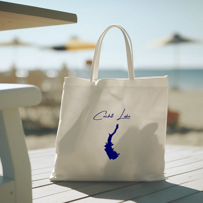 lifestyle image of Cochiti Lake New Mexico Tote Bag