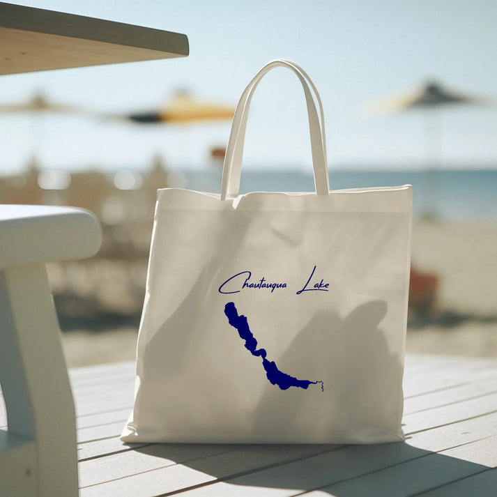 lifestyle image of Chautauqua Lake New York Tote Bag