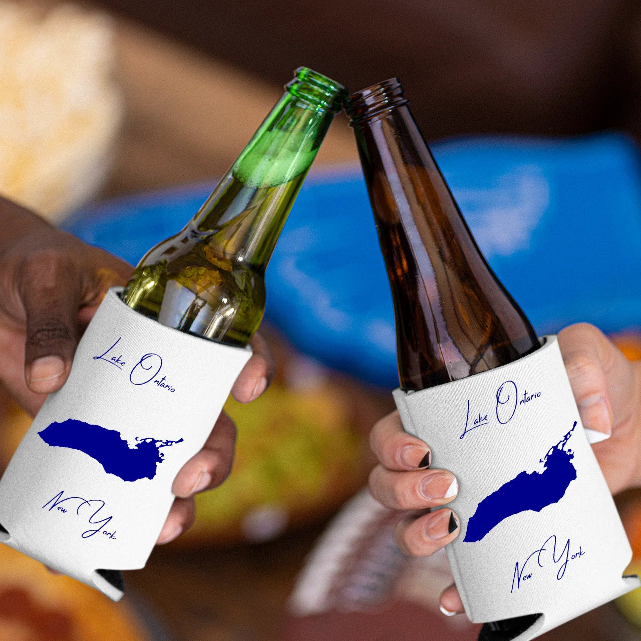 lifestyle image of Lake Ontario New York Can Koozie