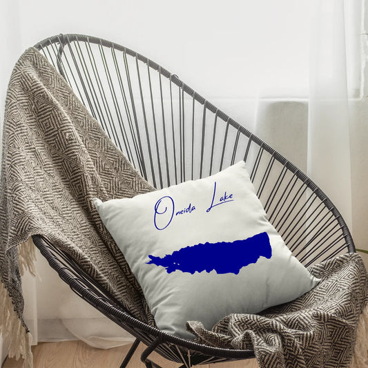lifestyle image of Oneida Lake New York Pillow