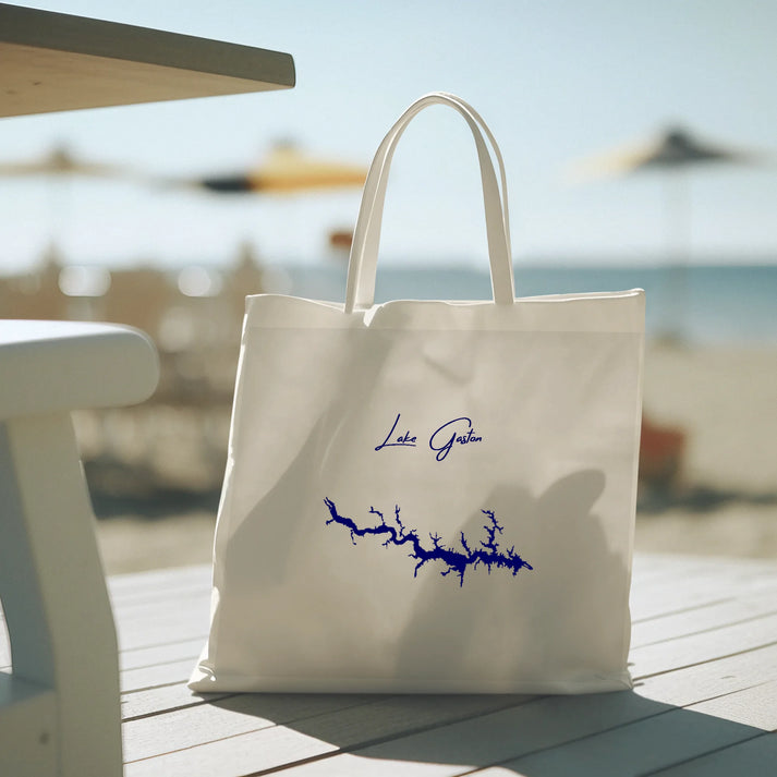 lifestyle image of Lake Gaston North Carolina Tote Bag