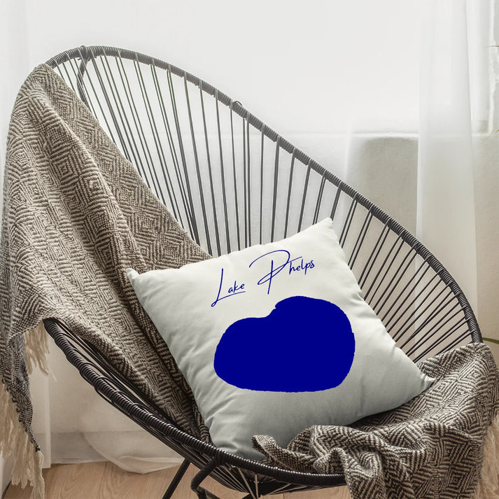 lifestyle image of Lake Phelps North Carolina Pillow