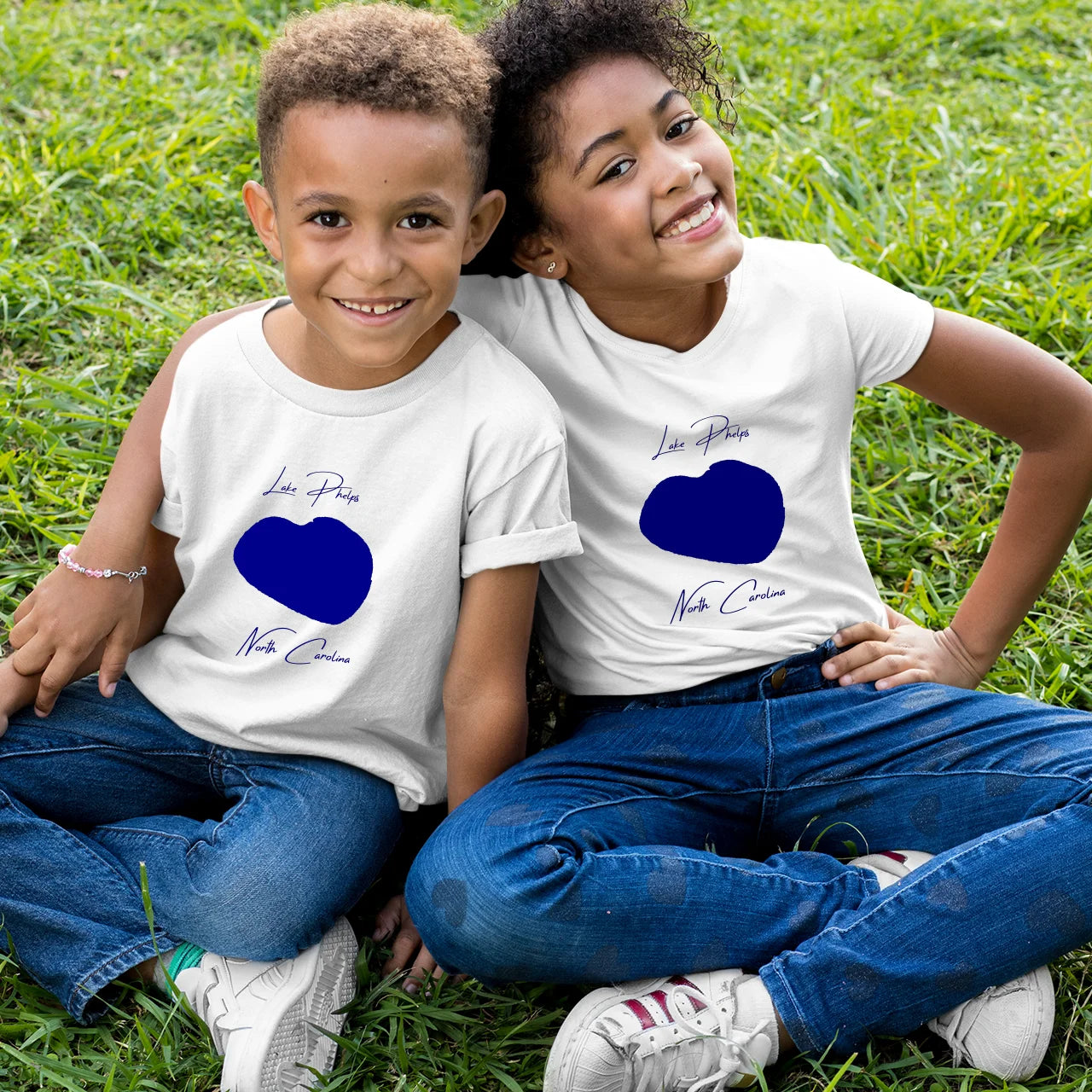 lifestyle image of Lake Phelps North Carolina Youth T-shirt