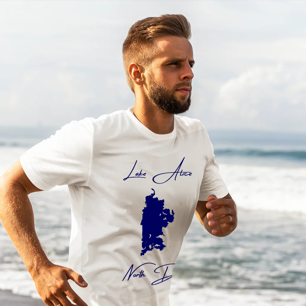 lifestyle image of Lake Alice North Dakota T-shirt