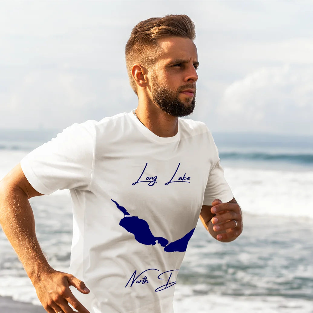 lifestyle image of Long Lake North Dakota T-shirt