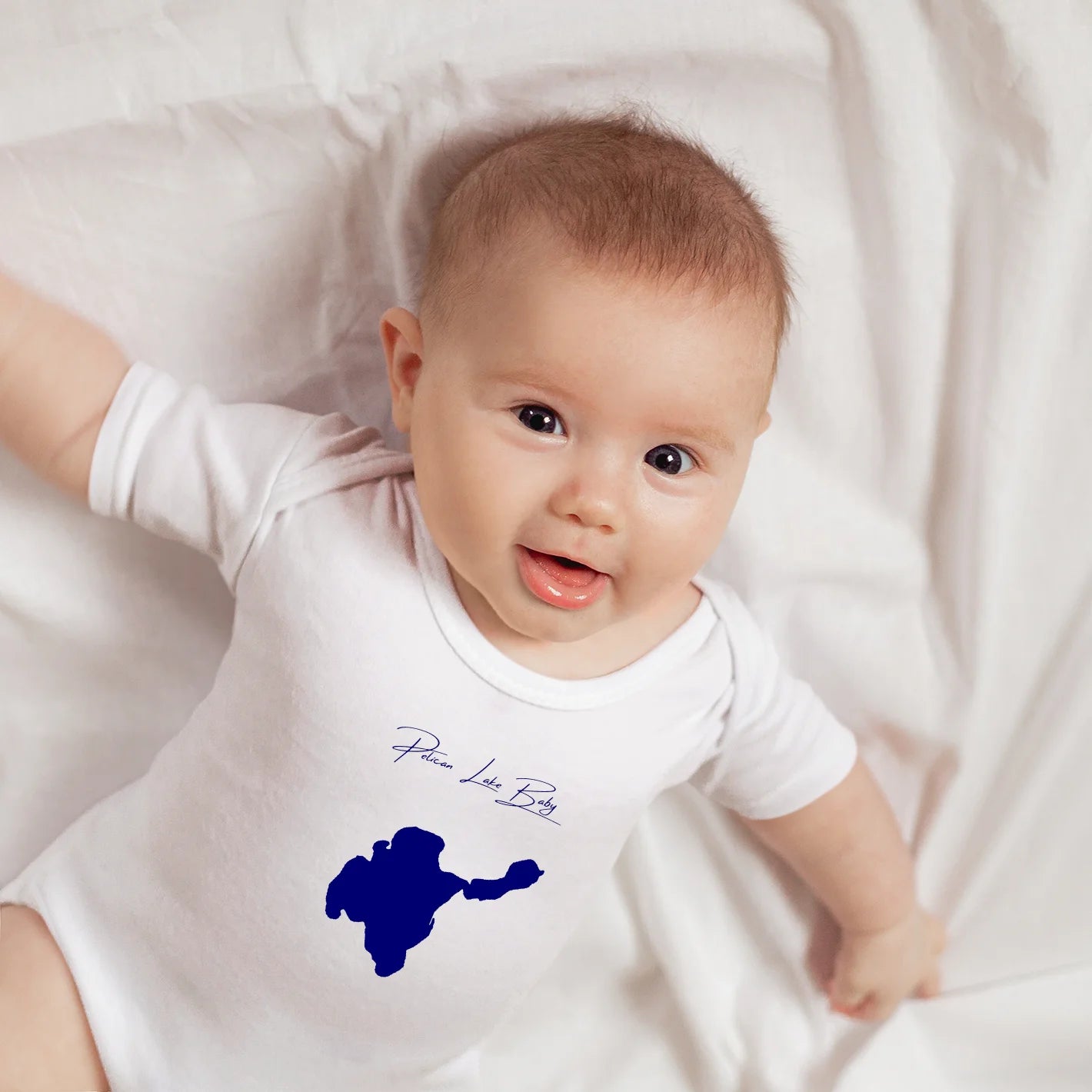 lifestyle image of Pelican Lake North Dakota Onesie