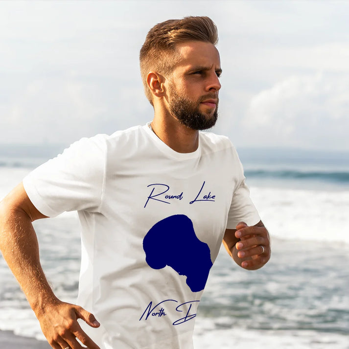 lifestyle image of Round Lake North Dakota T-shirt