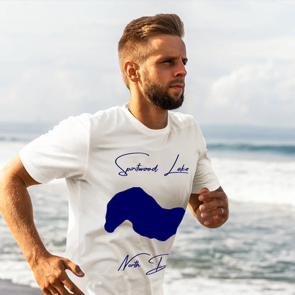 lifestyle image of Spiritwood Lake North Dakota T-shirt