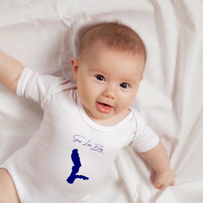lifestyle image of Stump Lake North Dakota Onesie