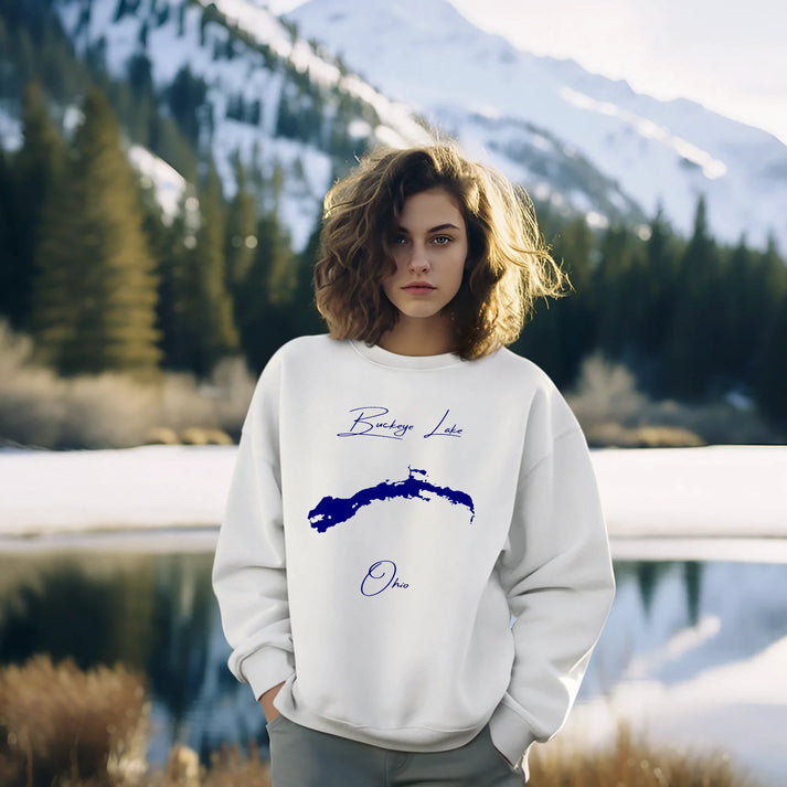 lifestyle image of Buckeye Lake Ohio Sweatshirt