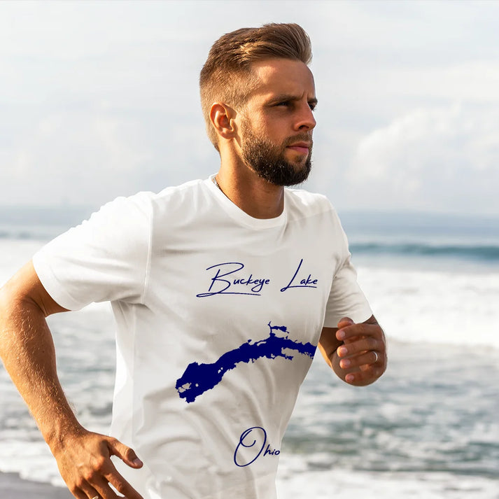 lifestyle image of Buckeye Lake Ohio T-shirt