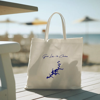 lifestyle image of Grand Lake o' the Cherokees Oklahoma Tote Bag