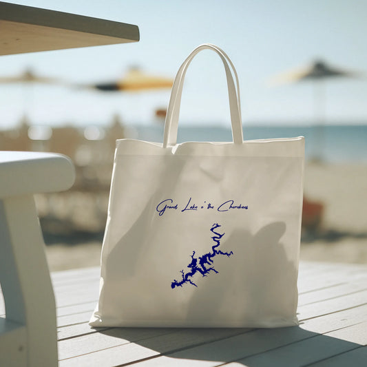 lifestyle image of Grand Lake o' the Cherokees Oklahoma Tote Bag