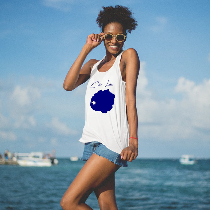 lifestyle image of Crater Lake Oregon Racerback-Tank