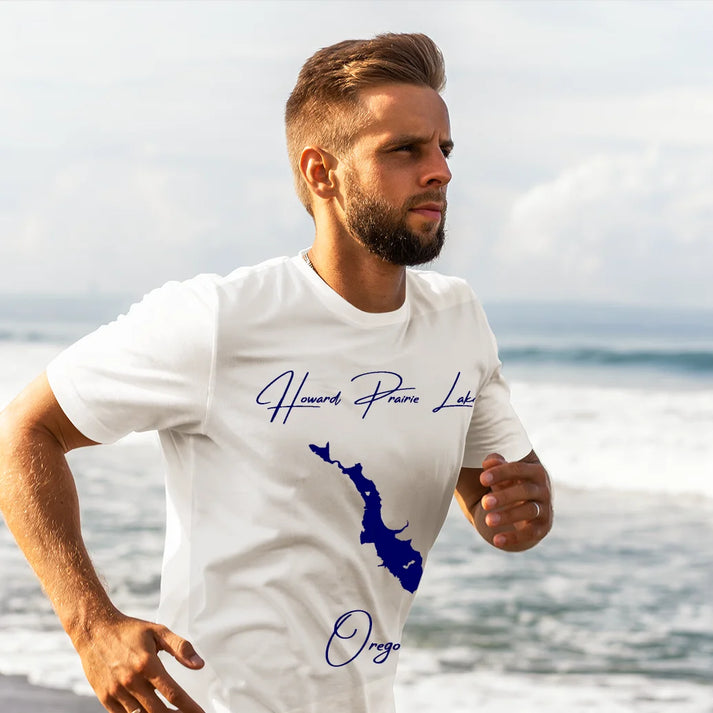 lifestyle image of Howard Prairie Lake Oregon T-shirt