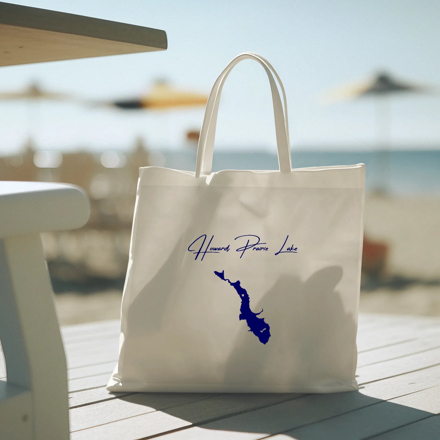 lifestyle image of Howard Prairie Lake Oregon Tote Bag