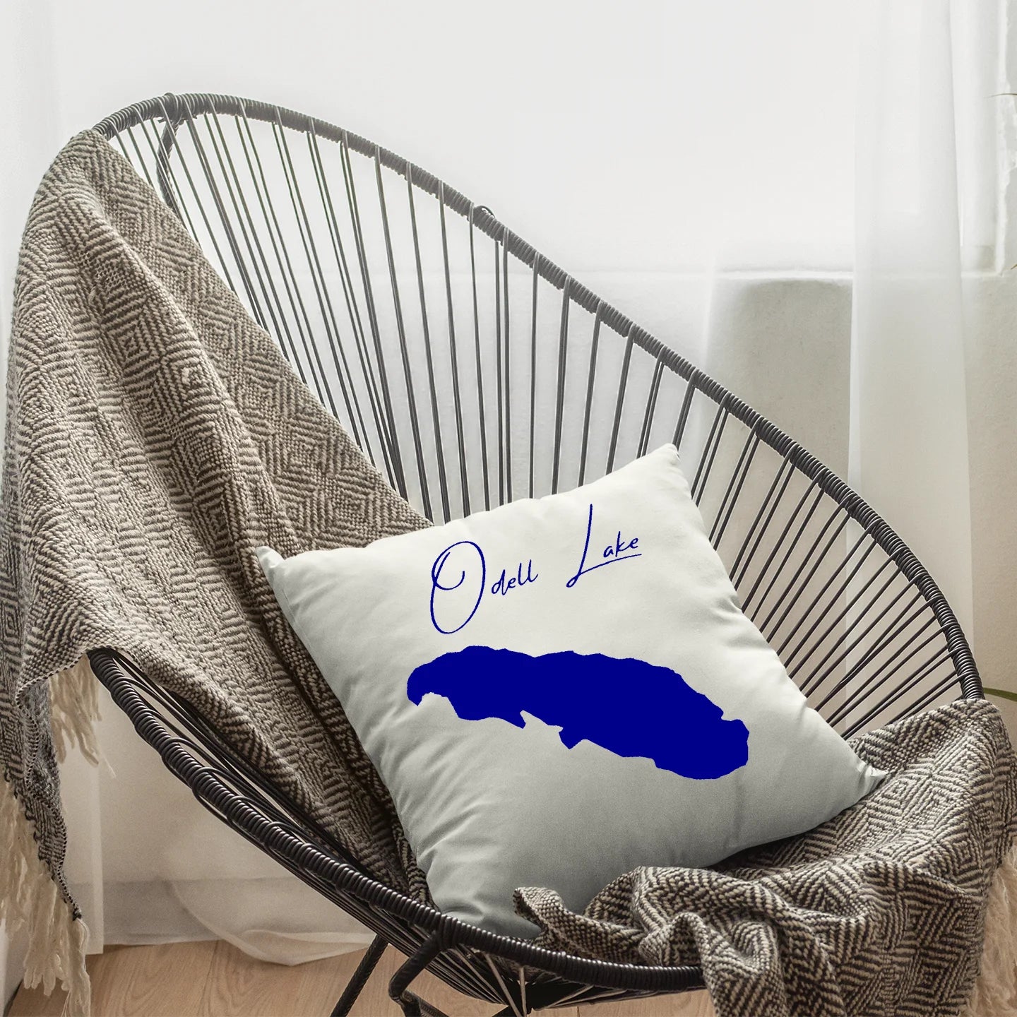 lifestyle image of Odell Lake Oregon Pillow