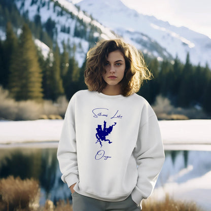 lifestyle image of Siltcoos Lake Oregon Sweatshirt