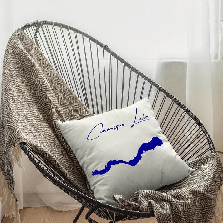 lifestyle image of Cowanesque Lake Pennsylvania Pillow