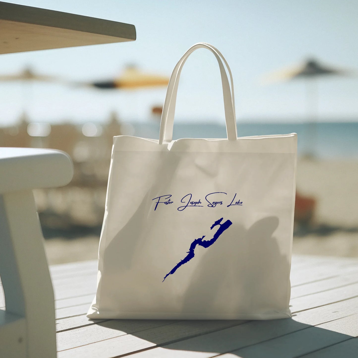 lifestyle image of Foster Joseph Sayers Lake Pennsylvania Tote Bag