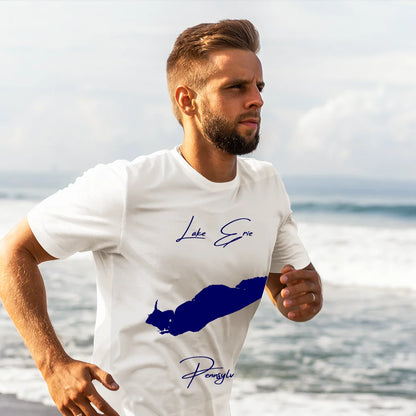 lifestyle image of Lake Erie Pennsylvania T-shirt