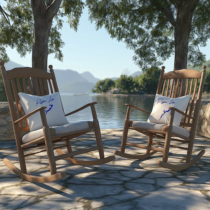 lifestyle image of Raystown Lake Pennsylvania Outdoor Pillow