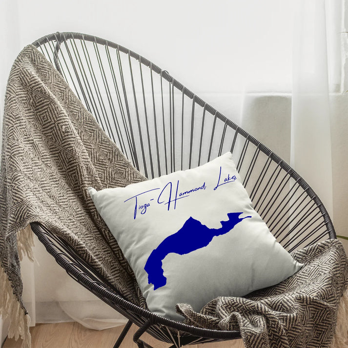 lifestyle image of Tioga-Hammond Lakes Pennsylvania Pillow