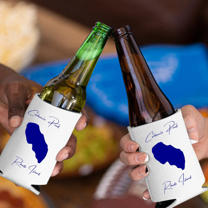 lifestyle image of Carbuncle Pond Rhode Island Can Koozie