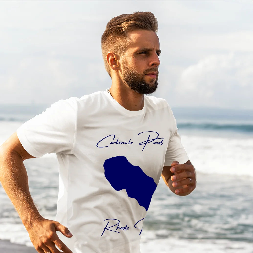 lifestyle image of Carbuncle Pond Rhode Island T-shirt