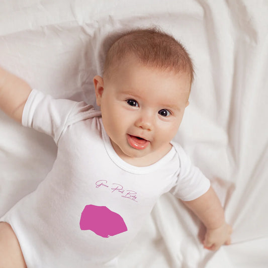 lifestyle image of Geneva Pond Rhode Island Onesie