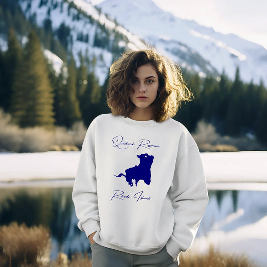 lifestyle image of Quidnick Reservoir Rhode Island Sweatshirt