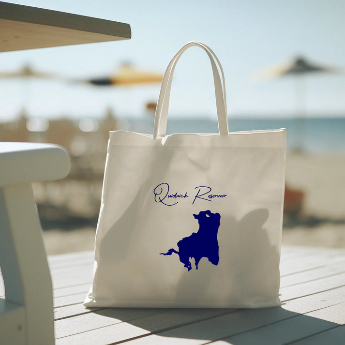 lifestyle image of Quidnick Reservoir Rhode Island Tote Bag