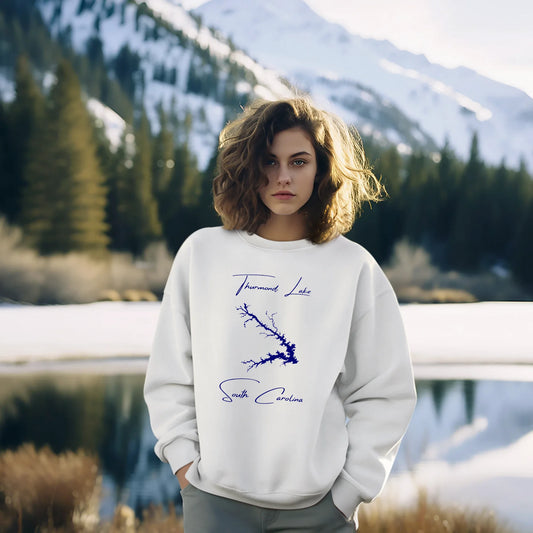 lifestyle image of Thurmond Lake South Carolina Sweatshirt