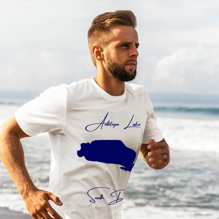 lifestyle image of Antelope Lake South Dakota T-shirt