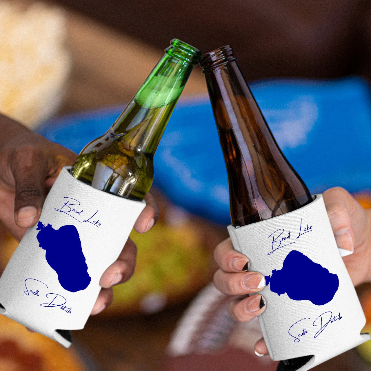 lifestyle image of Brant Lake South Dakota Can Koozie