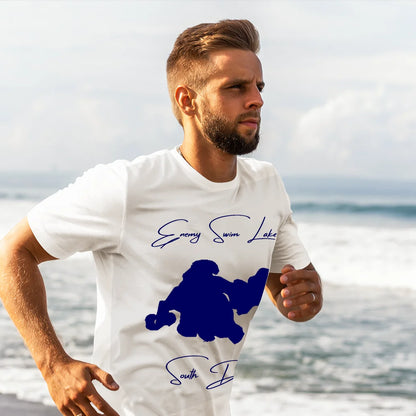 lifestyle image of Enemy Swim Lake South Dakota T-shirt