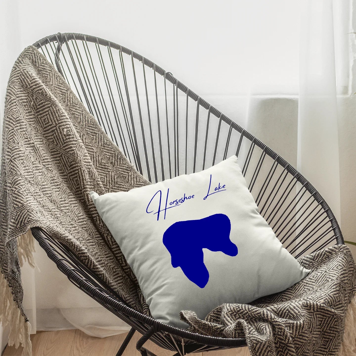 lifestyle image of Horseshoe Lake South Dakota Pillow