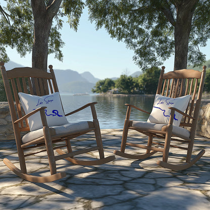 lifestyle image of Lake Sharpe South Dakota Outdoor Pillow