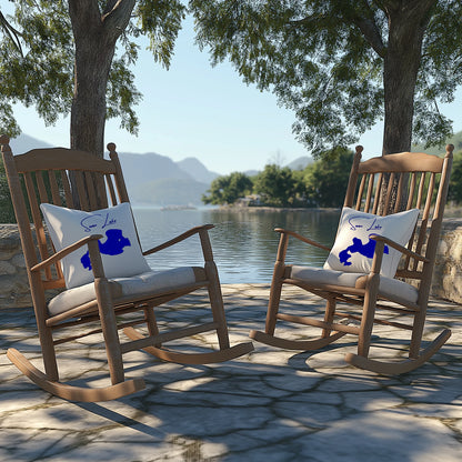 lifestyle image of Swan Lake South Dakota Outdoor Pillow