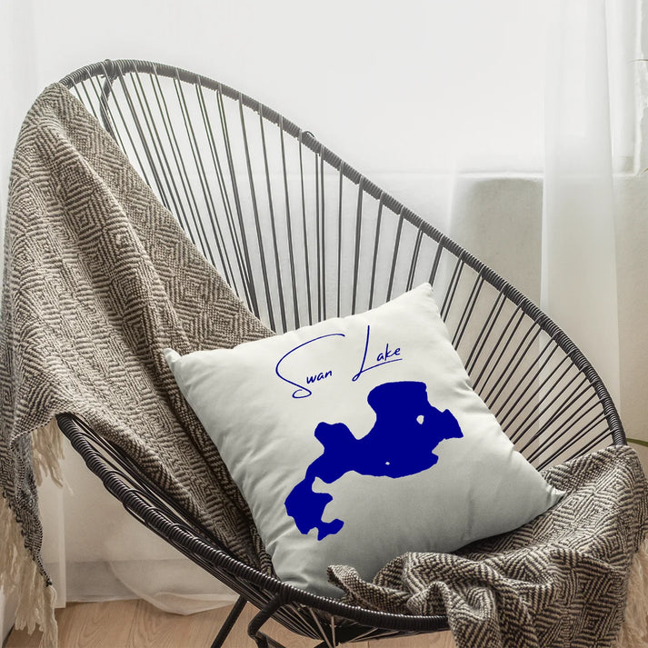 lifestyle image of Swan Lake South Dakota Pillow